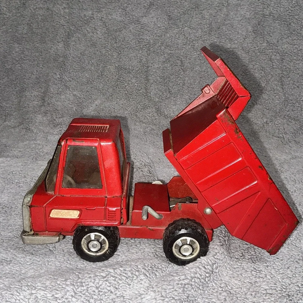 Vintage 1960's Buddy L Red Pressed Steel‎ Dump Truck